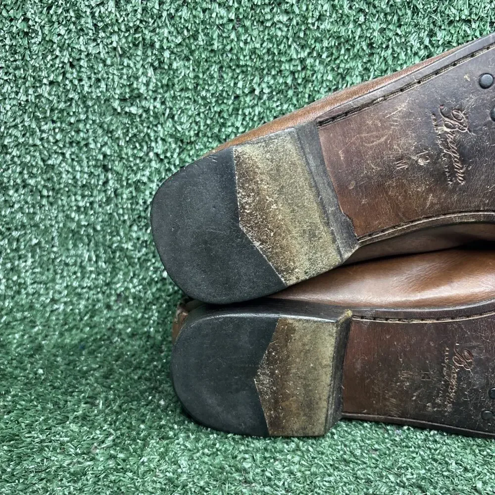 Bragano Cole Haan Shoes Mens Size 13 M Brown / Tan Leather Slip On Penny Loafers